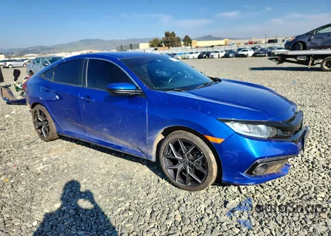 2019 Honda Civic Sport z USA, uszkodzony, nr VIN 19XFC2F87KE209997